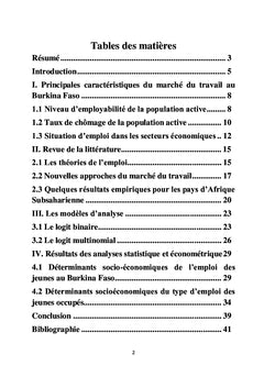 Etude comparée des déterminants de l'emploi des jeunes et des adultes
