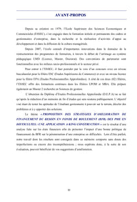 Stratégies de Financement du BFR des PME en Difficultés