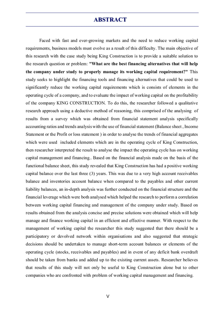 Stratégies de Financement du BFR des PME en Difficultés