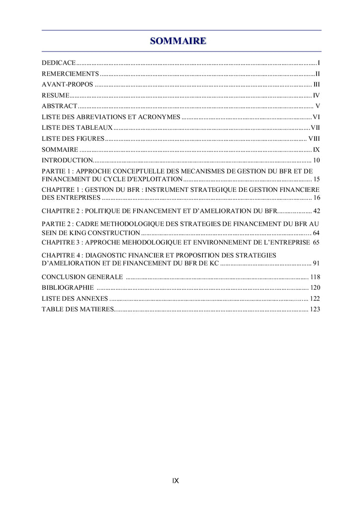 Stratégies de Financement du BFR des PME en Difficultés