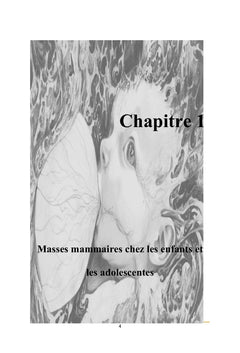 Avez-vous une idée sur les masses mammaires chez l'enfant et l'adulte?