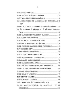 Contes Animaliers et Mythes du Sud de Madagascar