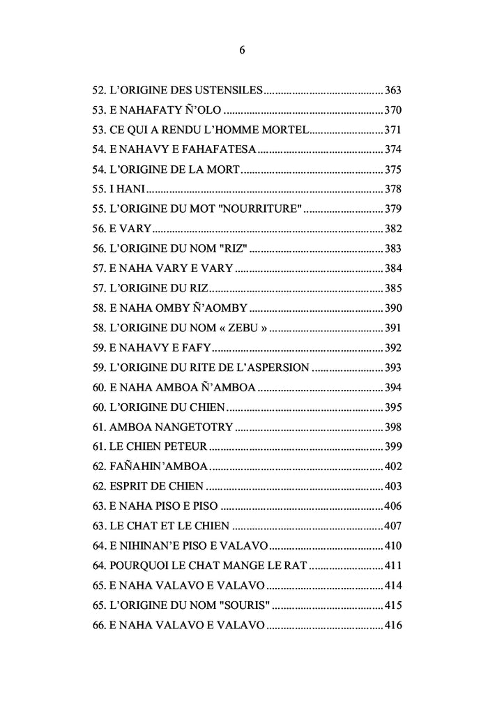 Contes Animaliers et Mythes du Sud de Madagascar
