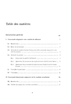 Commande Adaptative par la Méthode MIT