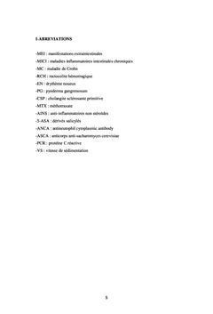 Manifestations extraintestinales des MICI chez les enfants