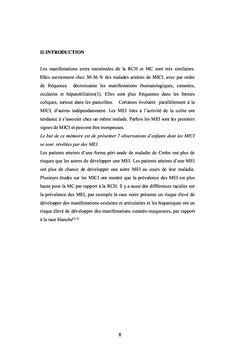Manifestations extraintestinales des MICI chez les enfants