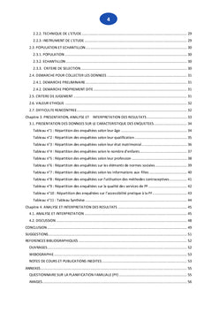 Les Obstacles aux services de Planning familial chez les Adolescentes