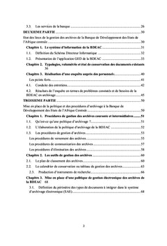 Mise en place d'une politique et des procédures de gestion d'archives