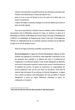 Mise en place d'une politique et des procédures de gestion d'archives