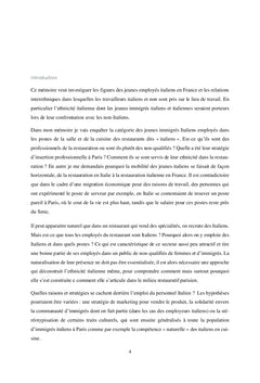 Immigré.e.s dans la restauration italienne