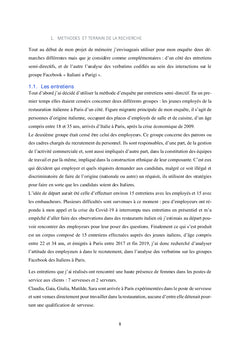 Immigré.e.s dans la restauration italienne