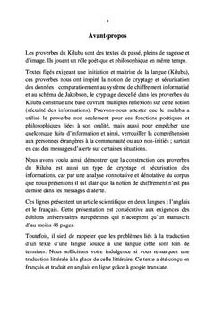 Le proverbe du "Kiluba" comme type de sécurisation des informations