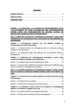 Développement et avant-projet du Code panafricain des investissements