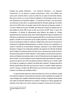 Essai de l'histoire des migrations et des dynamiques socio-politiques