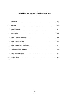Les dix attitudes de réussite dans la vie