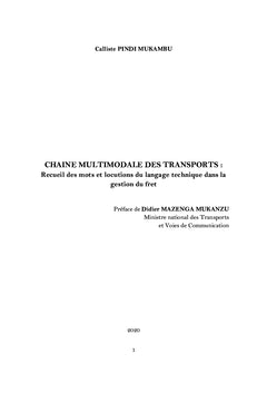 CHAINE MULTIMODALE DES TRANSPORTS: