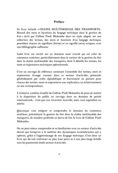 CHAINE MULTIMODALE DES TRANSPORTS:
