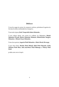 CHAINE MULTIMODALE DES TRANSPORTS:
