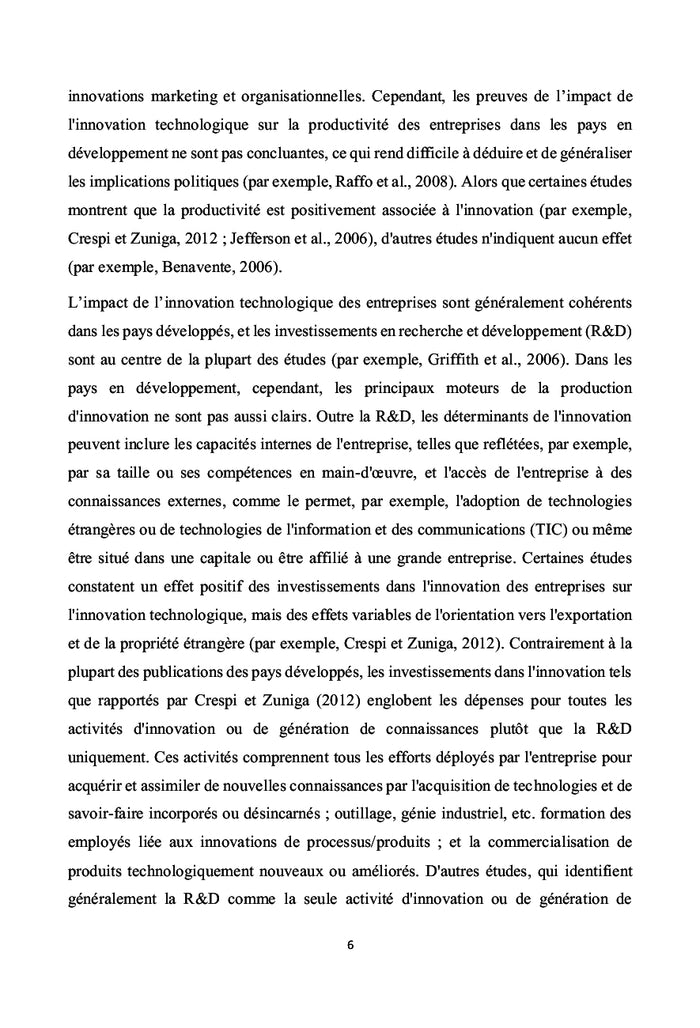 L'impact de l'innovation technologique dans le processus de la transformation structurelle des pays