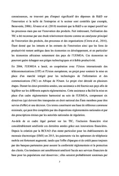 L'impact de l'innovation technologique dans le processus de la transformation structurelle des pays