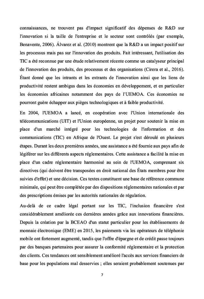 L'impact de l'innovation technologique dans le processus de la transformation structurelle des pays