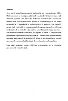 Les données officielles et des représentations de la criminalité