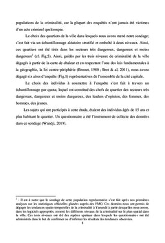 Les données officielles et des représentations de la criminalité