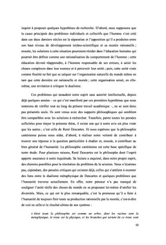 Raison et Moral chez Descartes