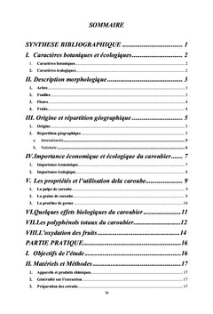 Etude de l'effet des extraits phénoliques de la gousse