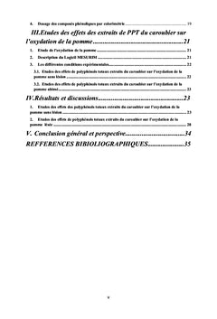 Etude de l'effet des extraits phénoliques de la gousse