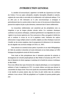 Etude de l'effet des extraits phénoliques de la gousse