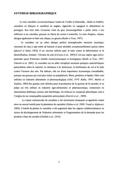 Etude de l'effet des extraits phénoliques de la gousse