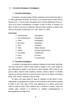 Etude de l'effet des extraits phénoliques de la gousse