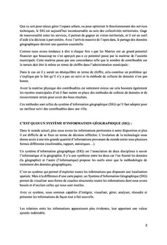 Maîtriser et renforcer l'assiette municipale en utilisant le système d'information géographique