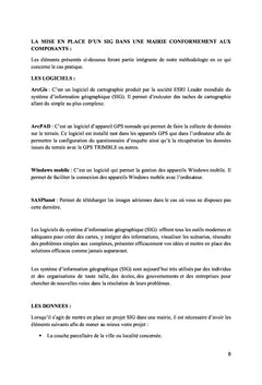 Maîtriser et renforcer l'assiette municipale en utilisant le système d'information géographique
