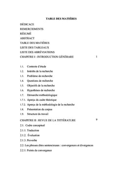 Traduction des proverbes: problèmes et méthodes
