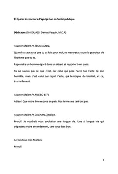 Réussir le concours d'agrégation du CAMES