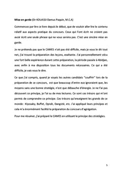 Réussir le concours d'agrégation du CAMES