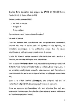 Réussir le concours d'agrégation du CAMES