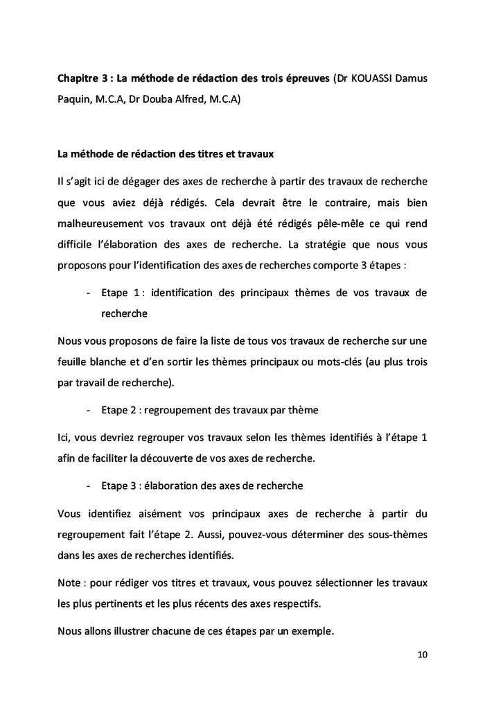 Réussir le concours d'agrégation du CAMES