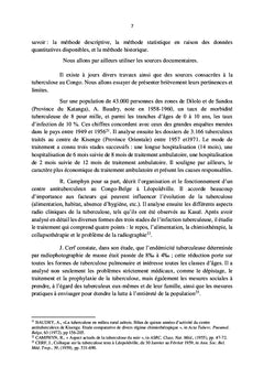 LA TUBERCULOSE AU CONGO BELGE (1904-1959)