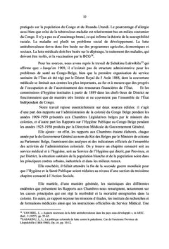 LA TUBERCULOSE AU CONGO BELGE (1904-1959)
