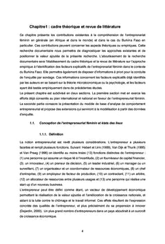 Essai empirique sur les déterminants de l'entrepreneuriat féminin