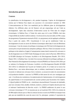Analyse de la dynamique des créations d'entreprises au Burkina Faso