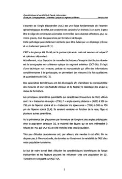Caractéristiques et variabilité de l'angle iridocornéen