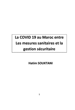La COVID 19 au Maroc