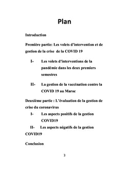 La COVID 19 au Maroc