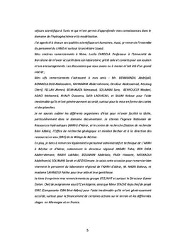 Introduction à l'hydrogéologie de la Saoura