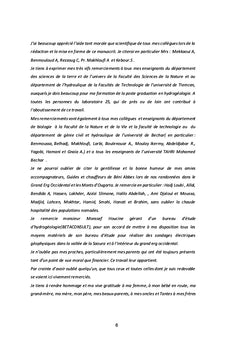 Introduction à l'hydrogéologie de la Saoura