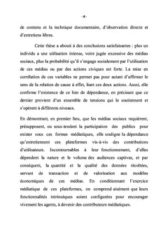 Place des Médias Sociaux dans la Production des Contenus